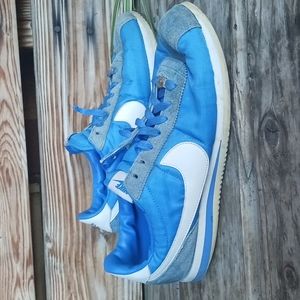 Mens Blue Nike Cortez Shoes 
